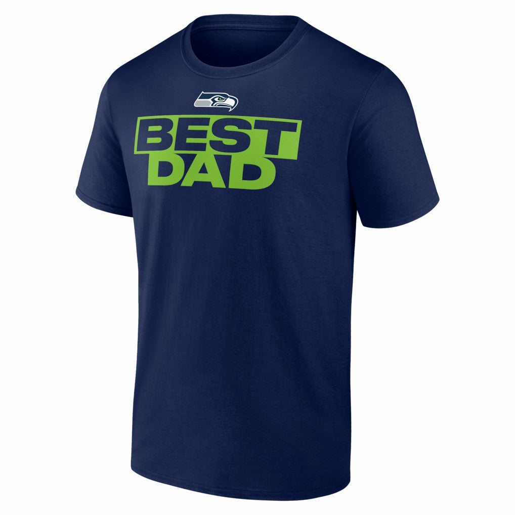 Seattle Seahawks Greatest Dad T-Shirt - College Navy T-shirts