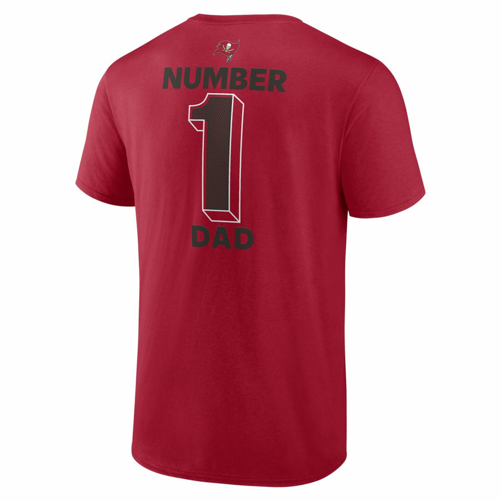 Tampa Bay Buccaneers #1 Dad Jersey T-Shirt - Red T-shirts