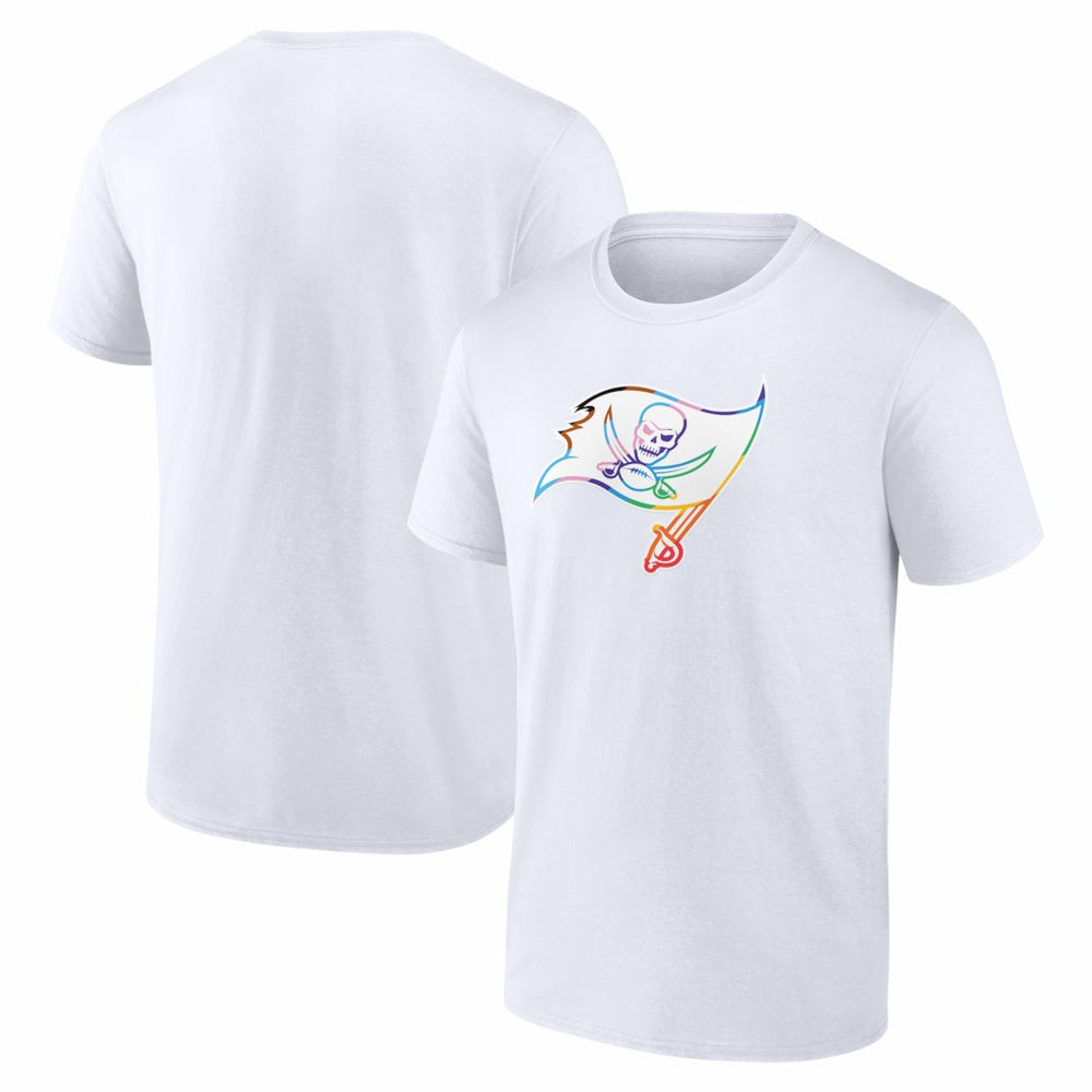 Tampa Bay Buccaneers Logo Pride T-Shirt - White T-shirts