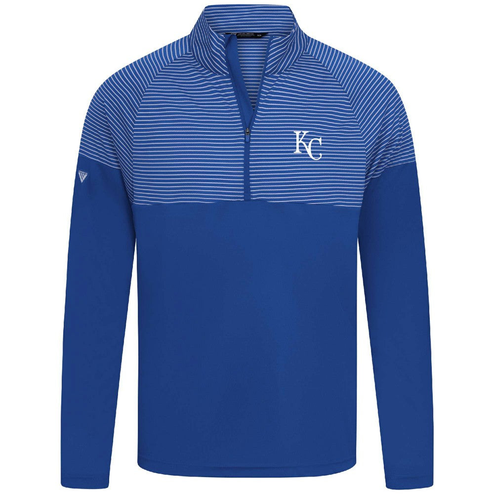Kansas City Royals Levelwear Classic Stripes Insignia 2.0 Pullover - Royal Pullover