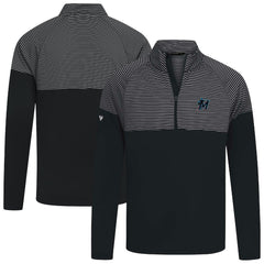 Miami Marlins Levelwear Classic Stripes Insignia 2.0 Pullover - Black Pullover