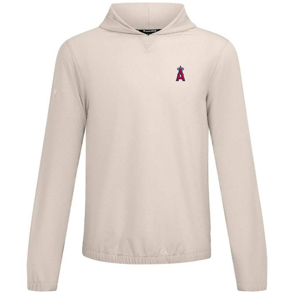 Los Angeles Angels Levelwear Action Insignia 2.0 Pullover Hoodie - Khaki Hoodies