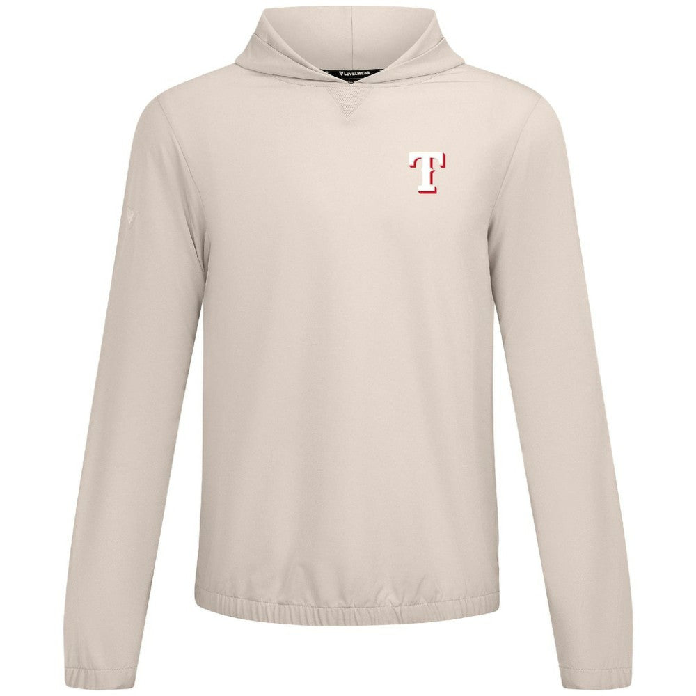 Texas Rangers Levelwear Action Insignia 2.0 Pullover Hoodie - Khaki Hoodies