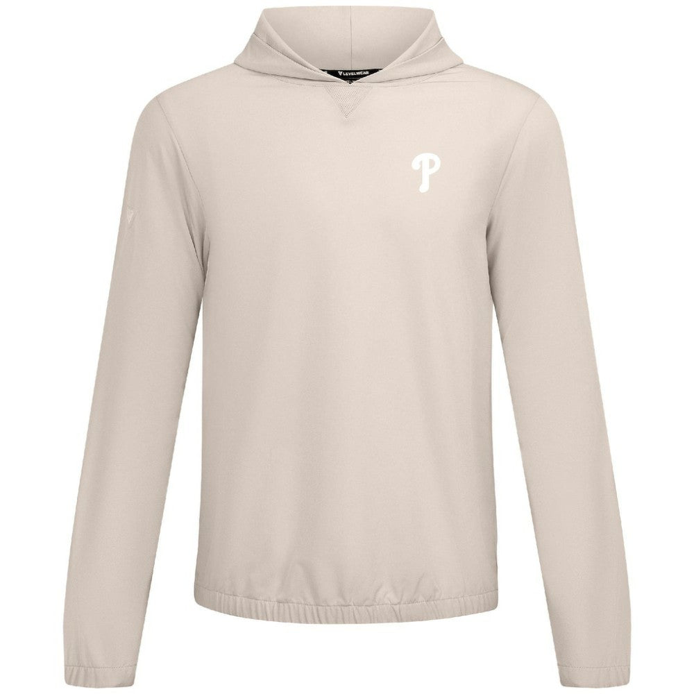 Philadelphia Phillies Levelwear Action Insignia 2.0 Pullover Hoodie - Khaki Hoodies