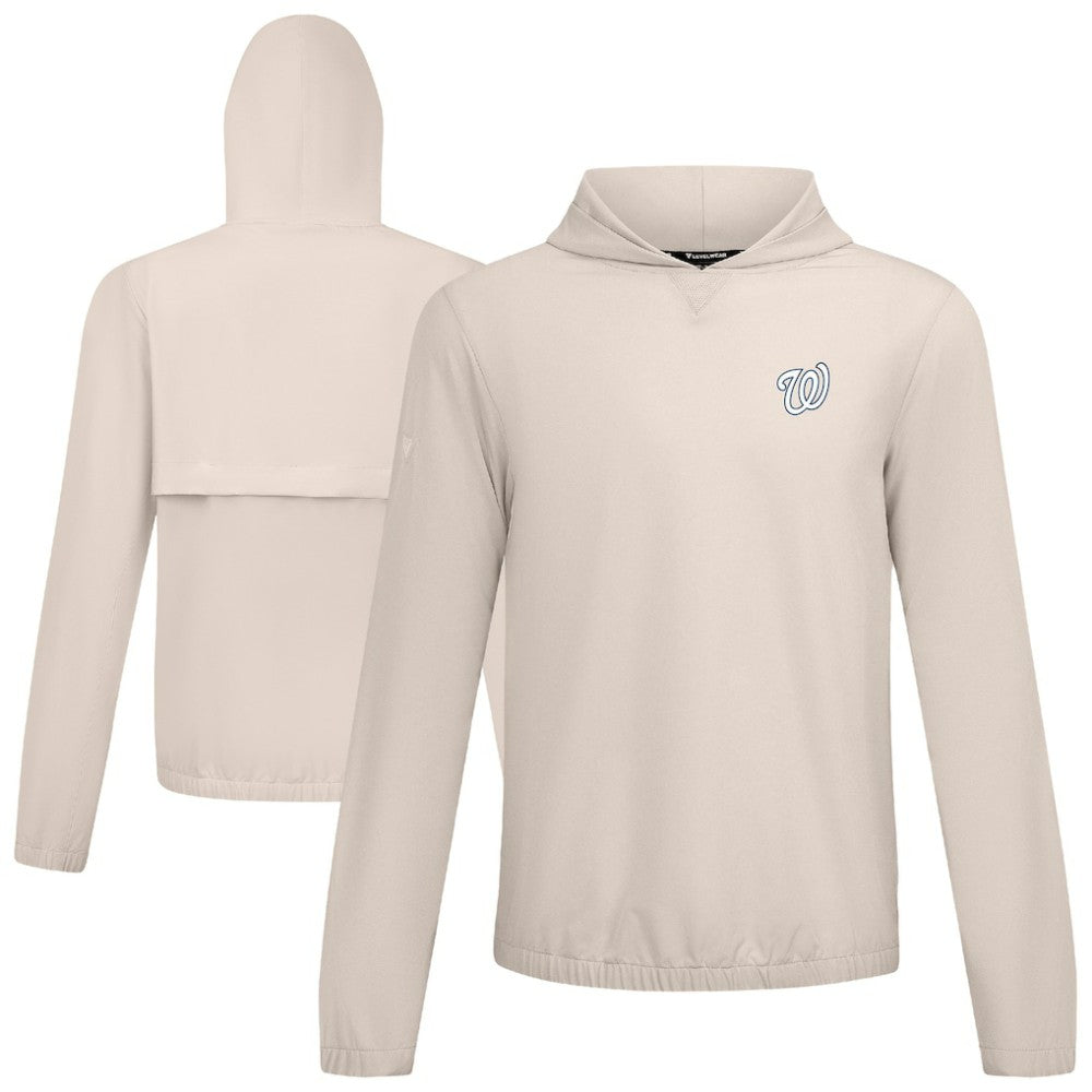 Washington Nationals Levelwear Action Insignia 2.0 Pullover Hoodie - Khaki Hoodies