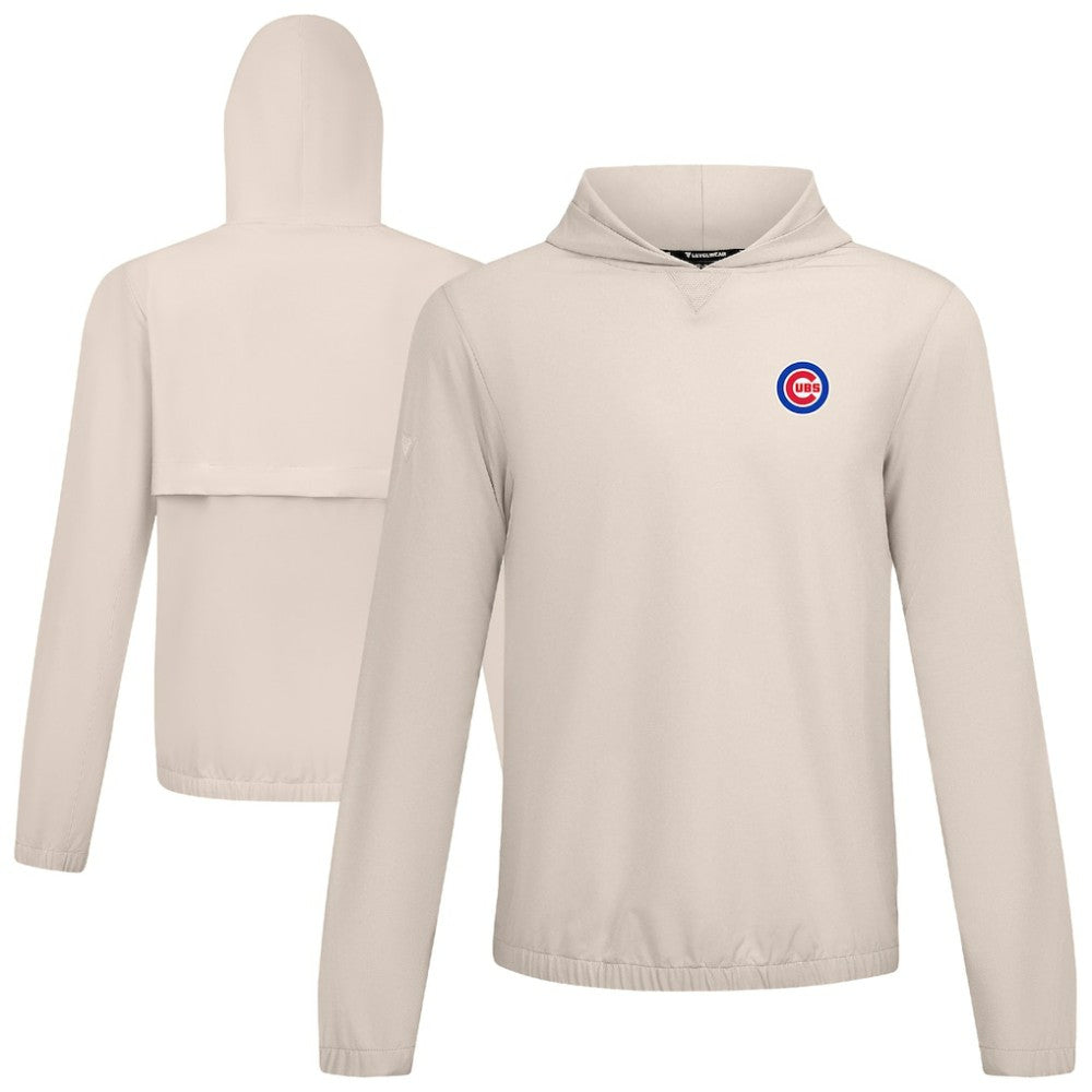 Chicago Cubs Levelwear Action Insignia 2.0 Pullover Hoodie - Khaki Hoodies