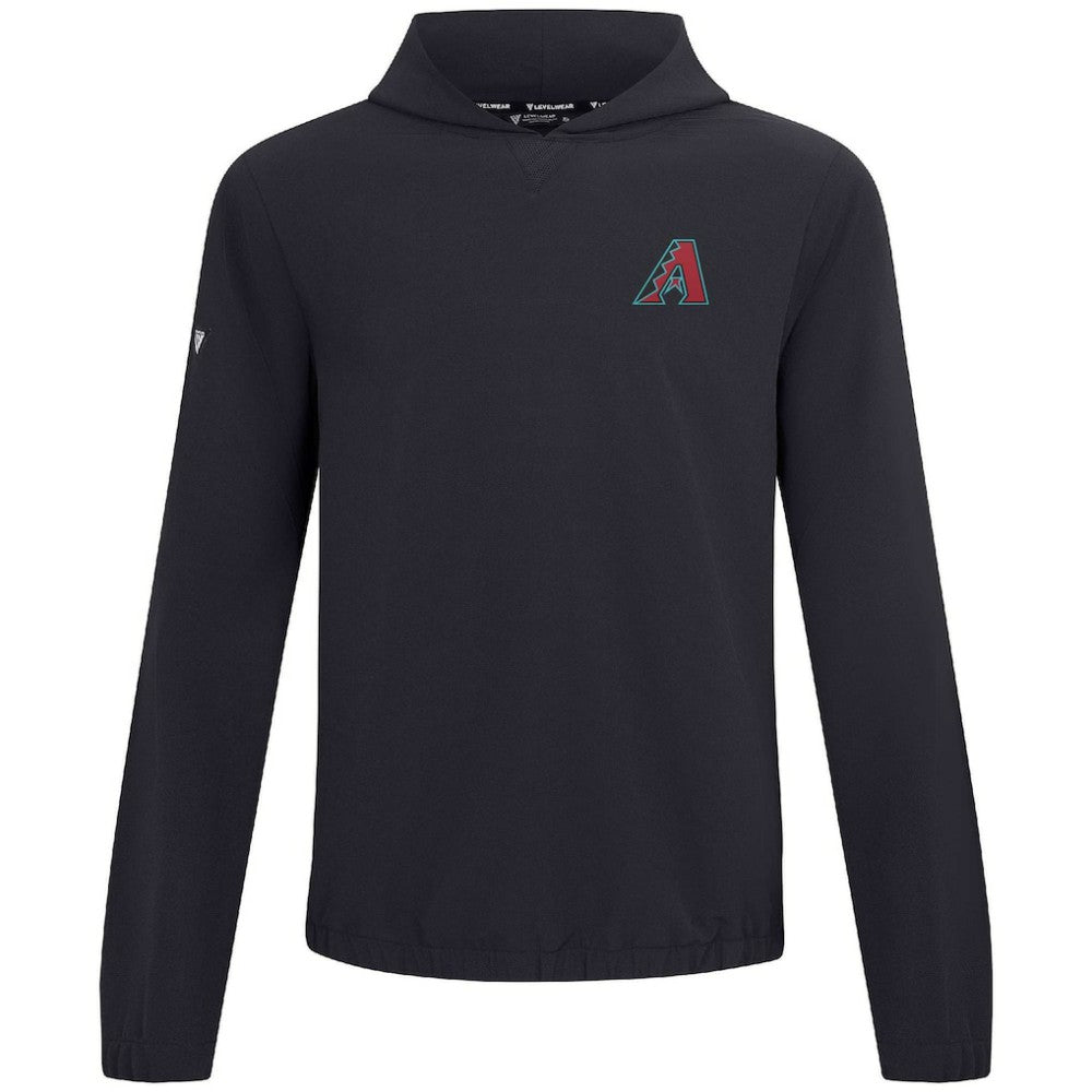 Arizona Diamondbacks Levelwear Action Insignia 2.0 Pullover Hoodie - Black Hoodies