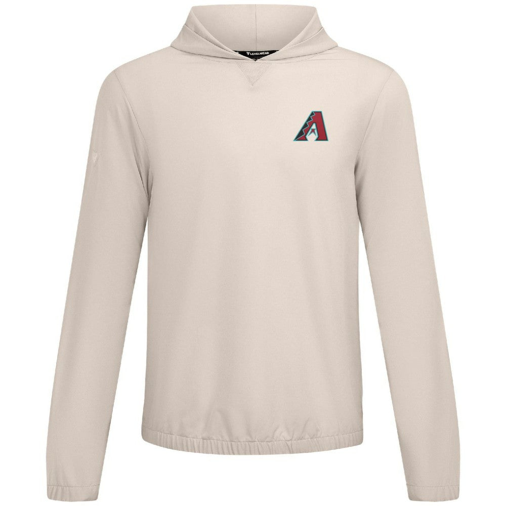 Arizona Diamondbacks Levelwear Action Insignia 2.0 Pullover Hoodie - Khaki Hoodies