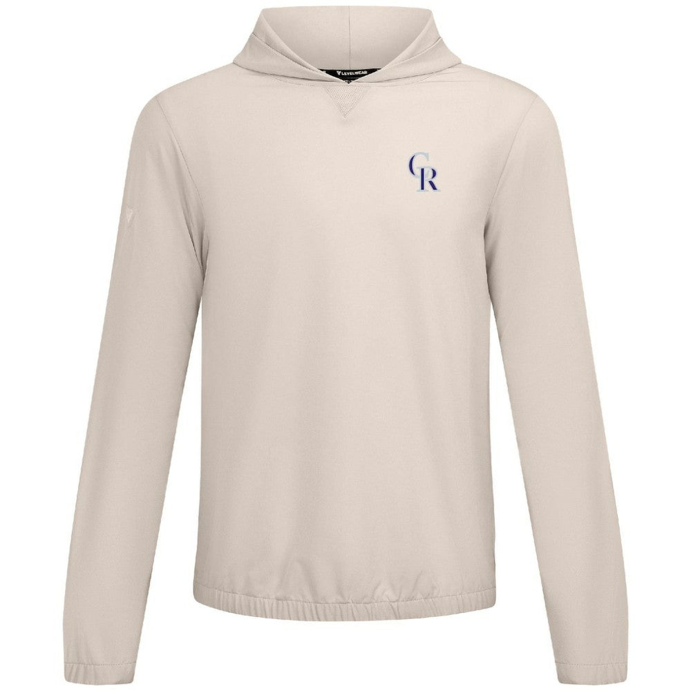 Colorado Rockies Levelwear Action Insignia 2.0 Pullover Hoodie - Khaki Hoodies