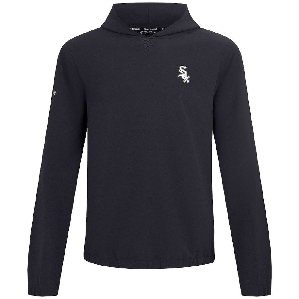 Chicago White Sox Levelwear Action Insignia 2.0 Pullover Hoodie - Black Hoodies