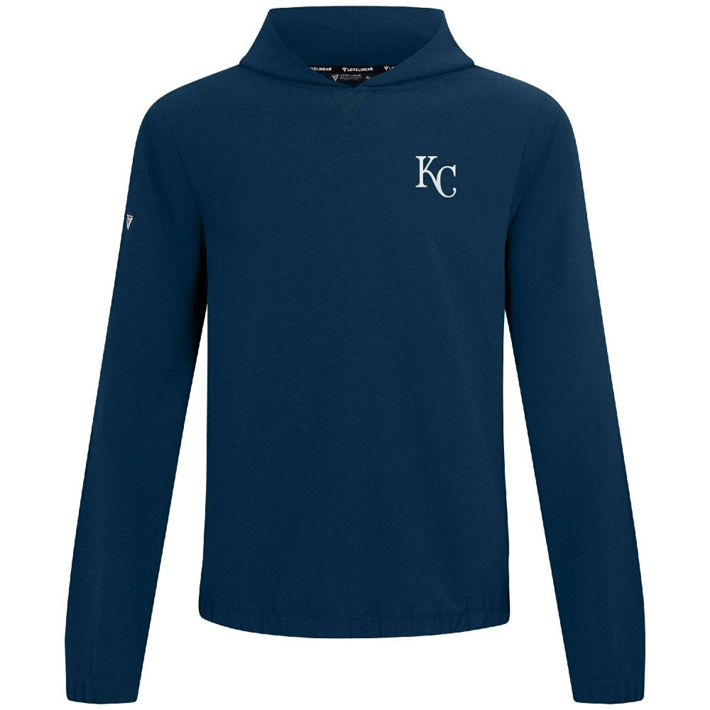 Kansas City Royals Levelwear Action Insignia 2.0 Pullover Hoodie - Navy Hoodies