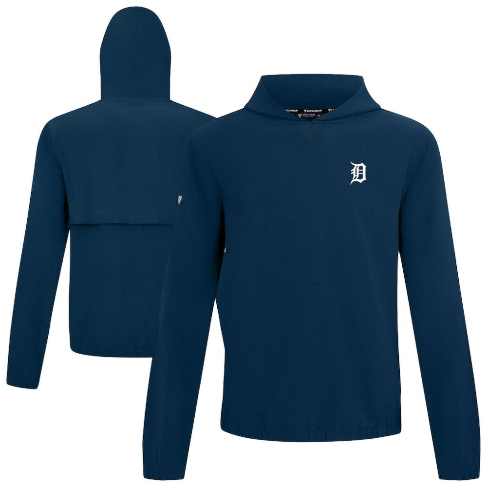 Detroit Tigers Levelwear Action Insignia 2.0 Pullover Hoodie - Navy Hoodies