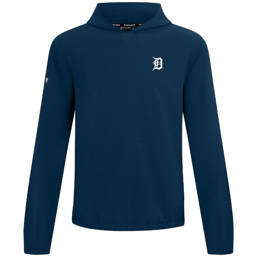 Detroit Tigers Levelwear Action Insignia 2.0 Pullover Hoodie - Navy Hoodies