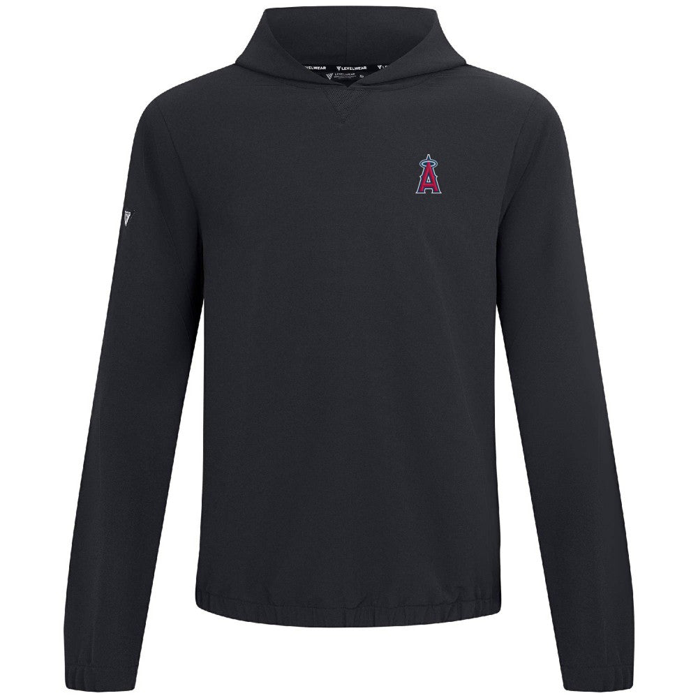 Los Angeles Angels Levelwear Action Insignia 2.0 Pullover Hoodie - Black Hoodies