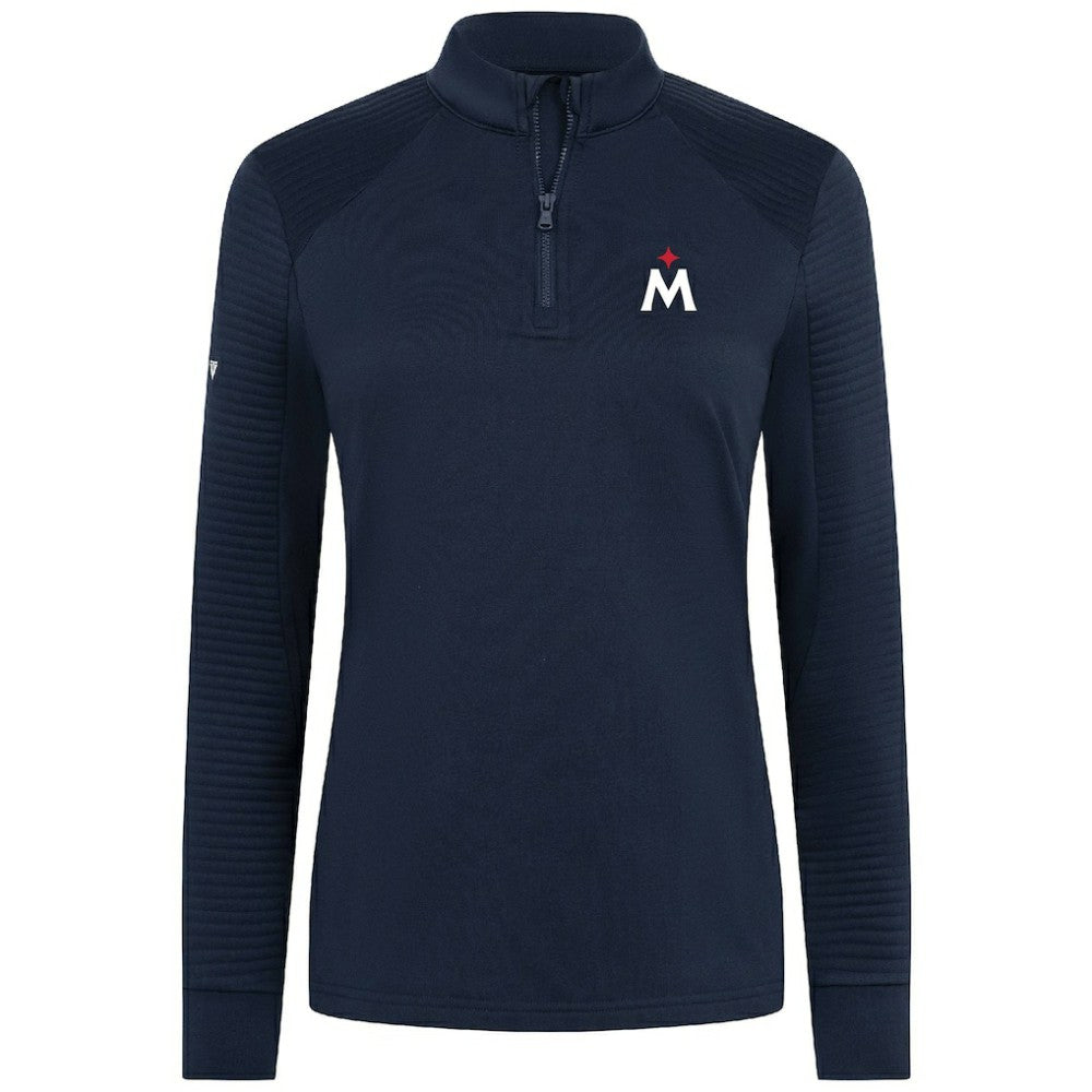Minnesota Twins Levelwear Women's Power Insignia 2.0 Quarter-Zip Pullover Top - Navy Pullover