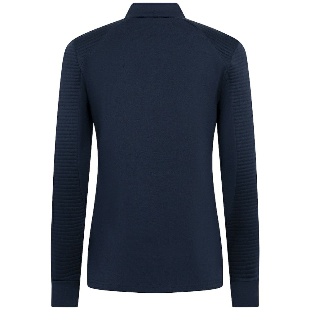 Atlanta Braves Levelwear Women's Power Insignia 2.0 Quarter-Zip Pullover Top - Navy Pullover