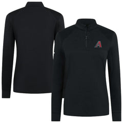 Arizona Diamondbacks Levelwear Women's Power Insignia 2.0 Quarter-Zip Pullover Top - Black Pullover