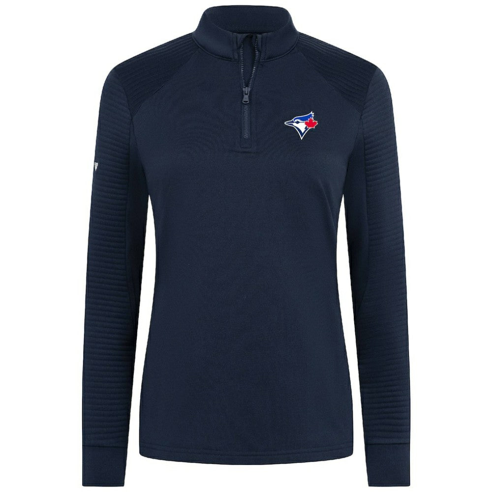 Toronto Blue Jays Levelwear Women's Power Insignia 2.0 Quarter-Zip Pullover Top - Navy Pullover