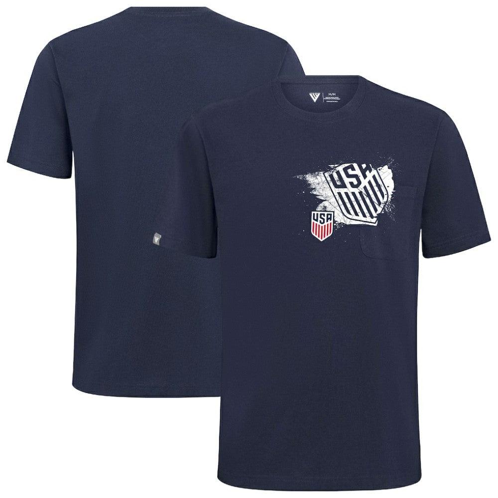 USMNT Levelwear Focal Blasted T-Shirt Navy