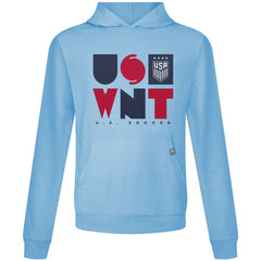 USWNT Levelwear Relay Full On Pullover Hoodie Light Blue