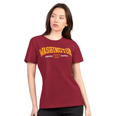 Washington Commanders G-III 4Her by Carl Banks Women's Super-Slim Lightweight Winning Crew T-Shirt - Burgundy T-shirts
