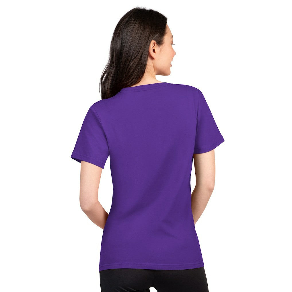 Minnesota Vikings G-III 4Her by Carl Banks Women's Super-Slim Lightweight Winning Crew T-Shirt - Purple T-shirts