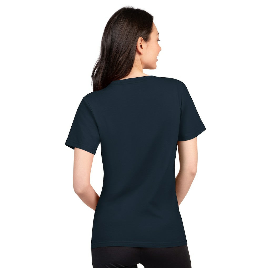 Houston Texans G-III 4Her by Carl Banks Women's Super-Slim Lightweight Winning Crew T-Shirt - Navy T-shirts