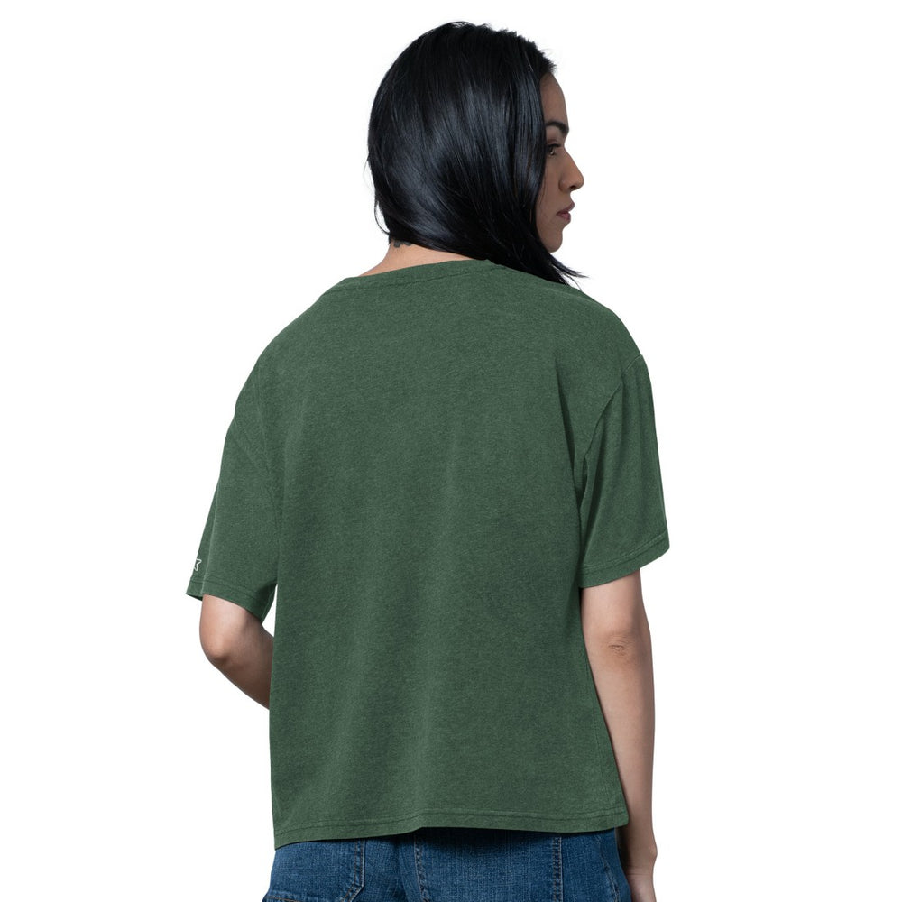 Green Bay Packers Starter Women's Oversized Hall of Fame T-Shirt - Heather Green T-shirts