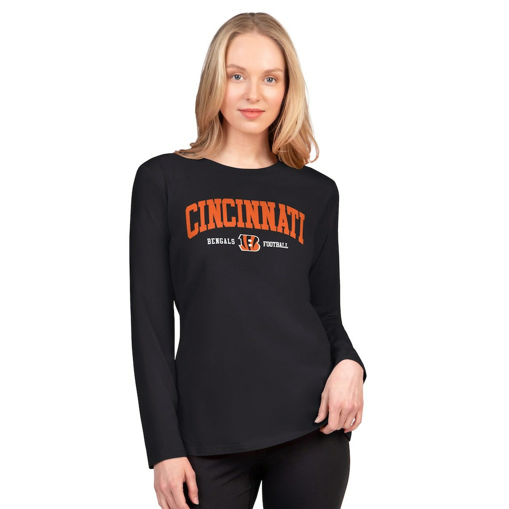 Cincinnati Bengals G-III 4Her by Carl Banks Women's Best Play Long Sleeve T-Shirt - Black T-shirts