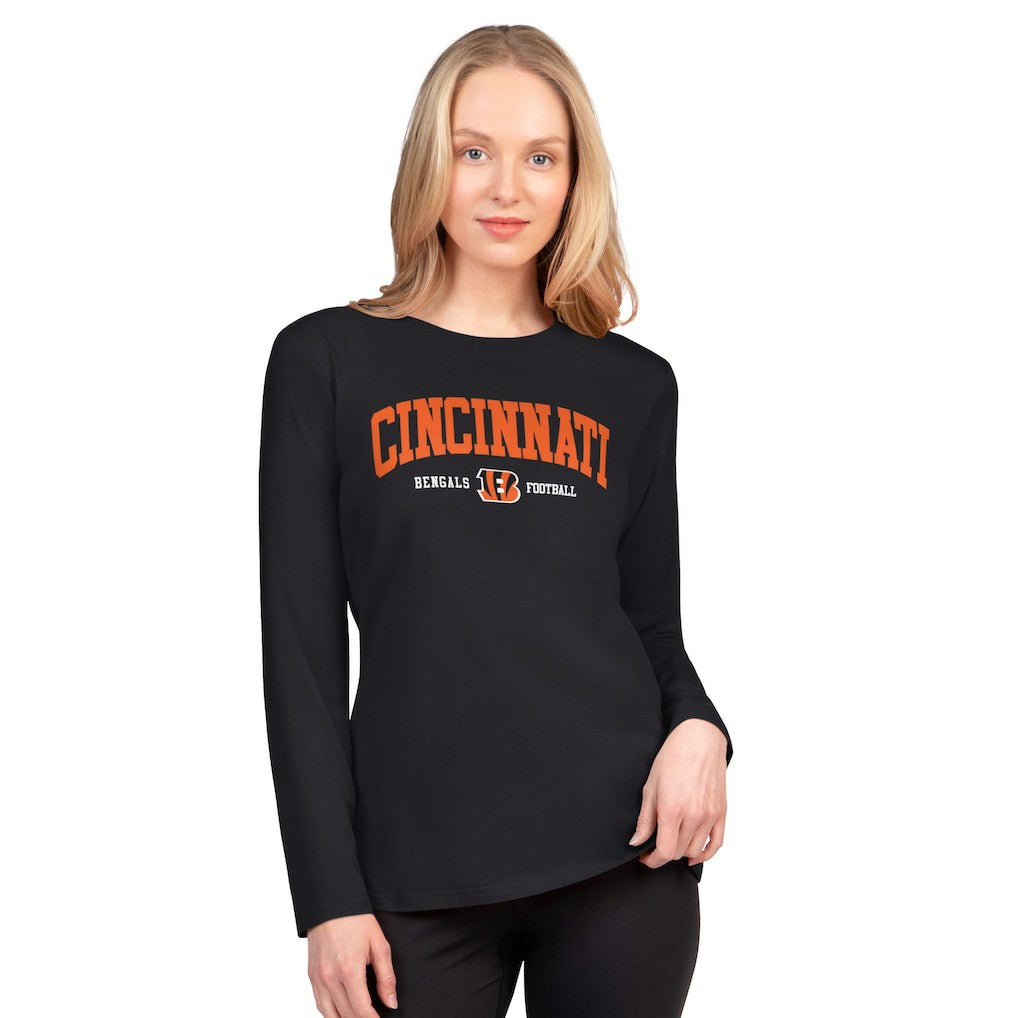 Cincinnati Bengals G-III 4Her by Carl Banks Women's Best Play Long Sleeve T-Shirt - Black T-shirts