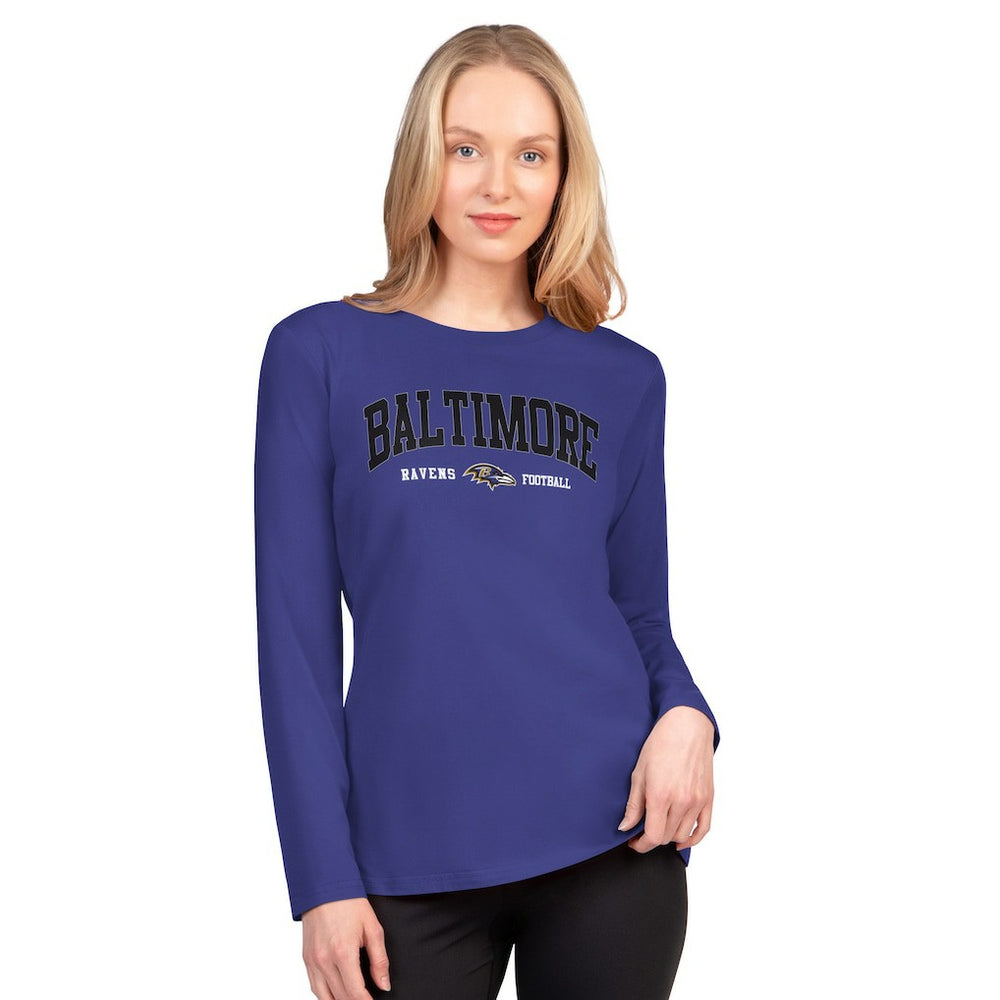 Baltimore Ravens G-III 4Her by Carl Banks Women's Best Play Long Sleeve T-Shirt - Purple T-shirts