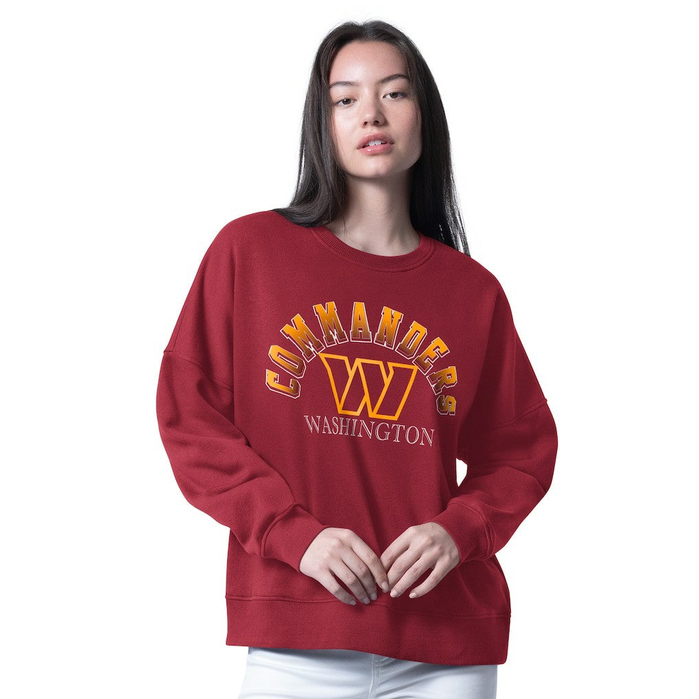 Washington Commanders G-III 4Her by Carl Banks Women's Oversized Feud Sweatshirt - Burgundy Sweatshirts