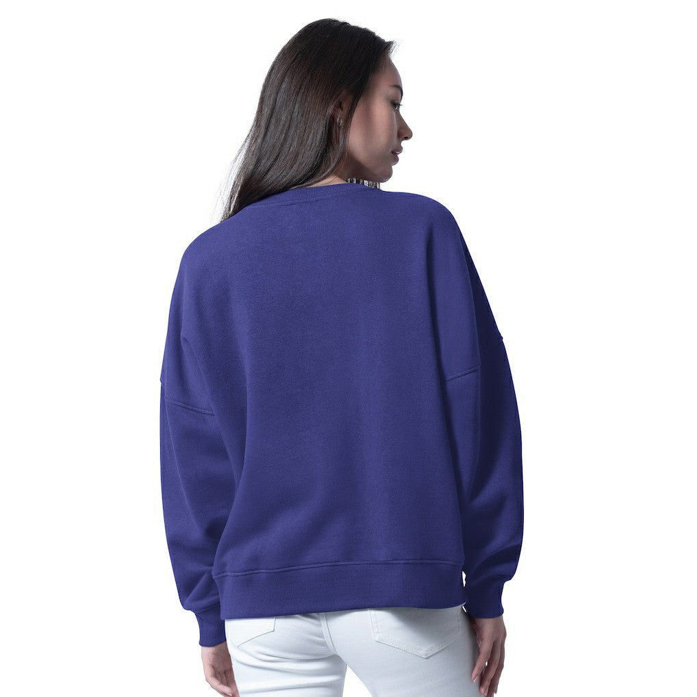 Baltimore Ravens G-III 4Her by Carl Banks Women's Oversized Feud Sweatshirt - Purple Sweatshirts