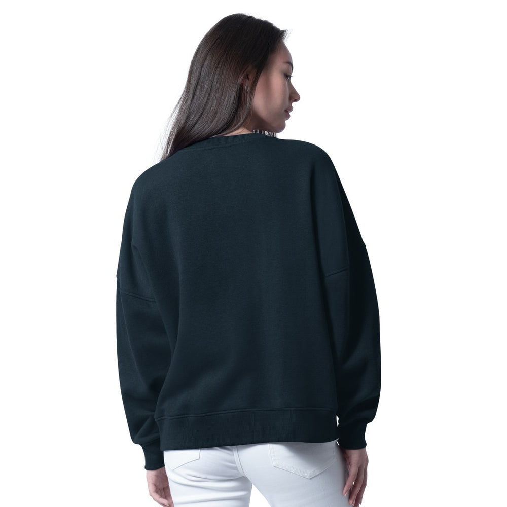 Houston Texans G-III 4Her by Carl Banks Women's Oversized Feud Sweatshirt - Navy Sweatshirts
