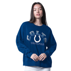 Indianapolis Colts G-III 4Her by Carl Banks Women's Oversized Feud Sweatshirt - Royal Sweatshirts