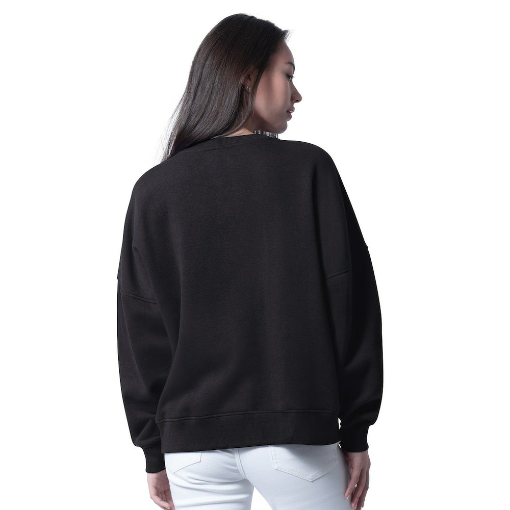Jacksonville Jaguars G-III 4Her by Carl Banks Women's Oversized Feud Sweatshirt - Black Sweatshirts
