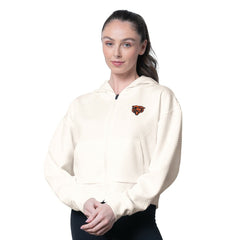 Chicago Bears MSX by Michael Strahan Women's Eleanor Full-Zip Hoodie - Cream Hoodies