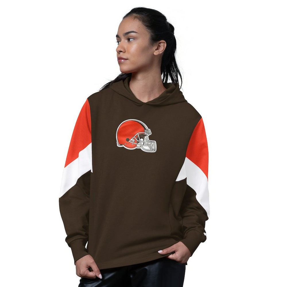 Cleveland Browns Starter Women's Scrimmage Hoodie - Brown Hoodies
