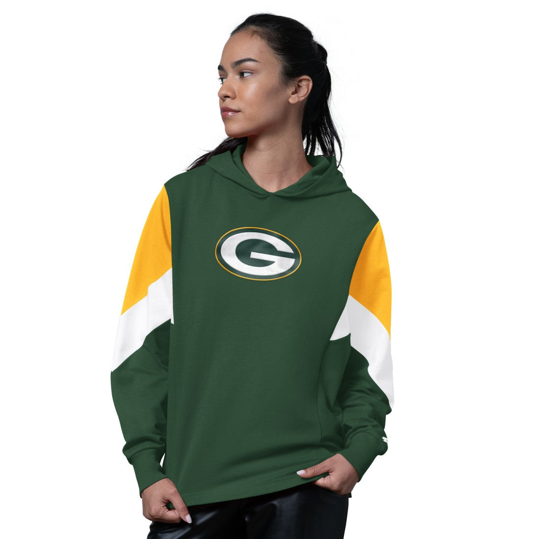 Green Bay Packers Starter Women's Scrimmage Hoodie - Green Hoodies