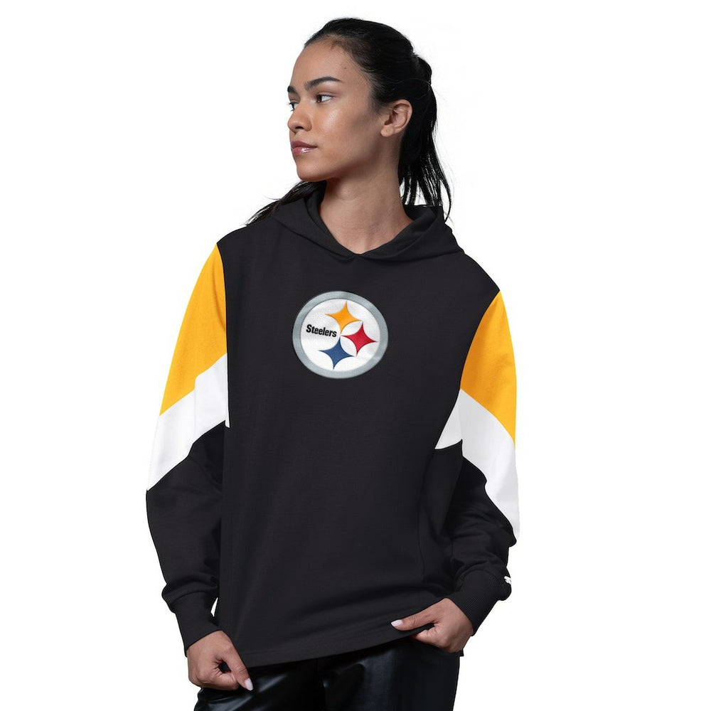 Pittsburgh Steelers Starter Women's Scrimmage Hoodie - Black Hoodies