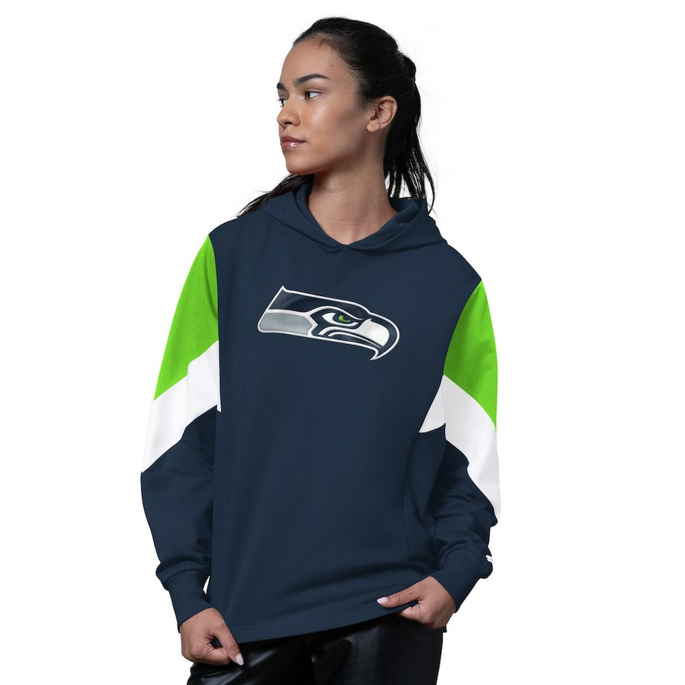 Seattle Seahawks Starter Women's Scrimmage Hoodie - College Navy Hoodies