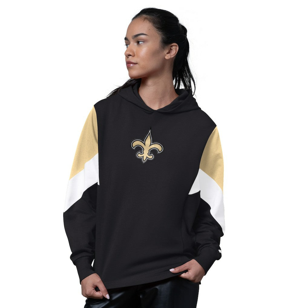 New Orleans Saints Starter Women's Scrimmage Hoodie - Black Hoodies