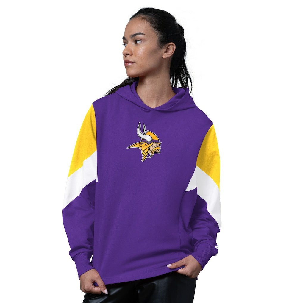 Minnesota Vikings Starter Women's Scrimmage Hoodie - Purple Hoodies