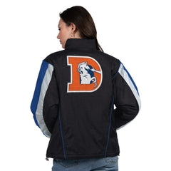 Denver Broncos Starter Women's Thursday Night Gridiron Half-Zip Jacket - Black/Navy Jackets