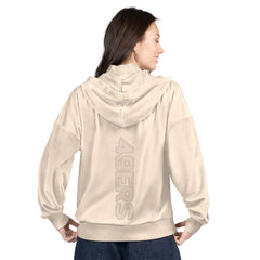 San Francisco 49ers G-III 4Her by Carl Banks Women's Rookie Full-Zip Hoodie - Tan Hoodies