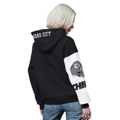 Kansas City Chiefs Starter Women's 4th Down Full-Zip Hoodie - Black Hoodies