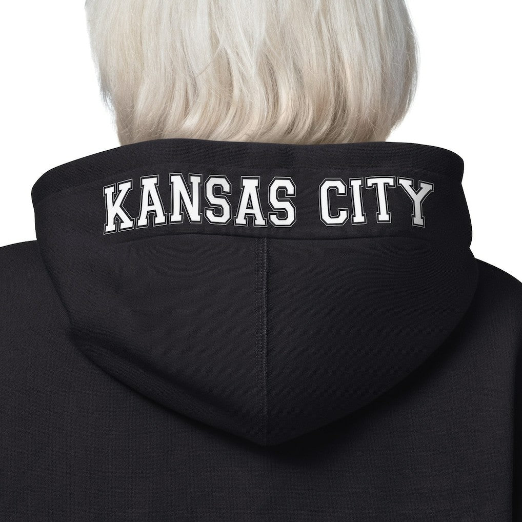 Kansas City Chiefs Starter Women's 4th Down Full-Zip Hoodie - Black Hoodies