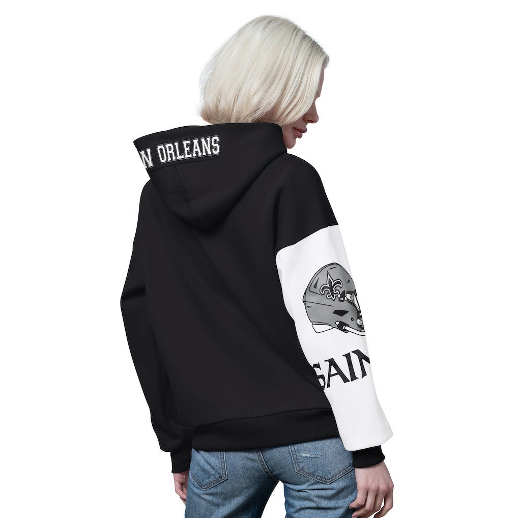 New Orleans Saints Starter Women's 4th Down Full-Zip Hoodie - Black Hoodies