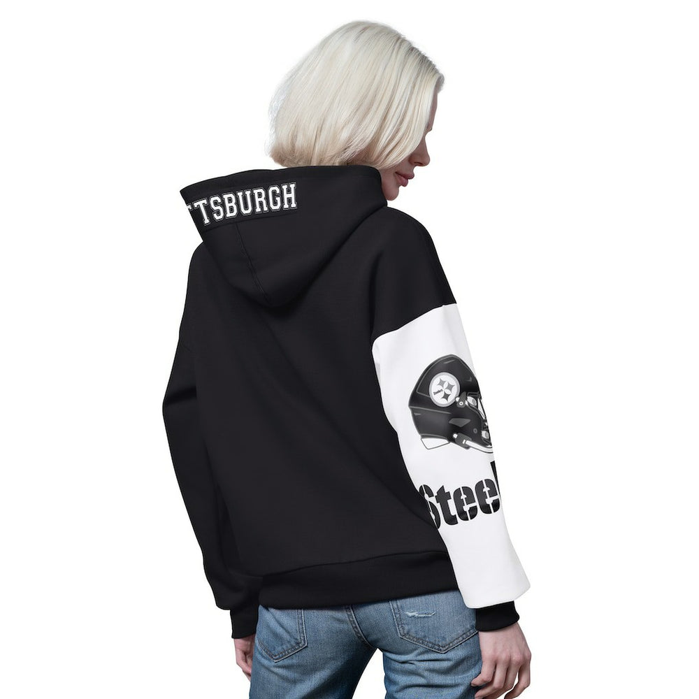 Pittsburgh Steelers Starter Women's 4th Down Full-Zip Hoodie - Black Hoodies