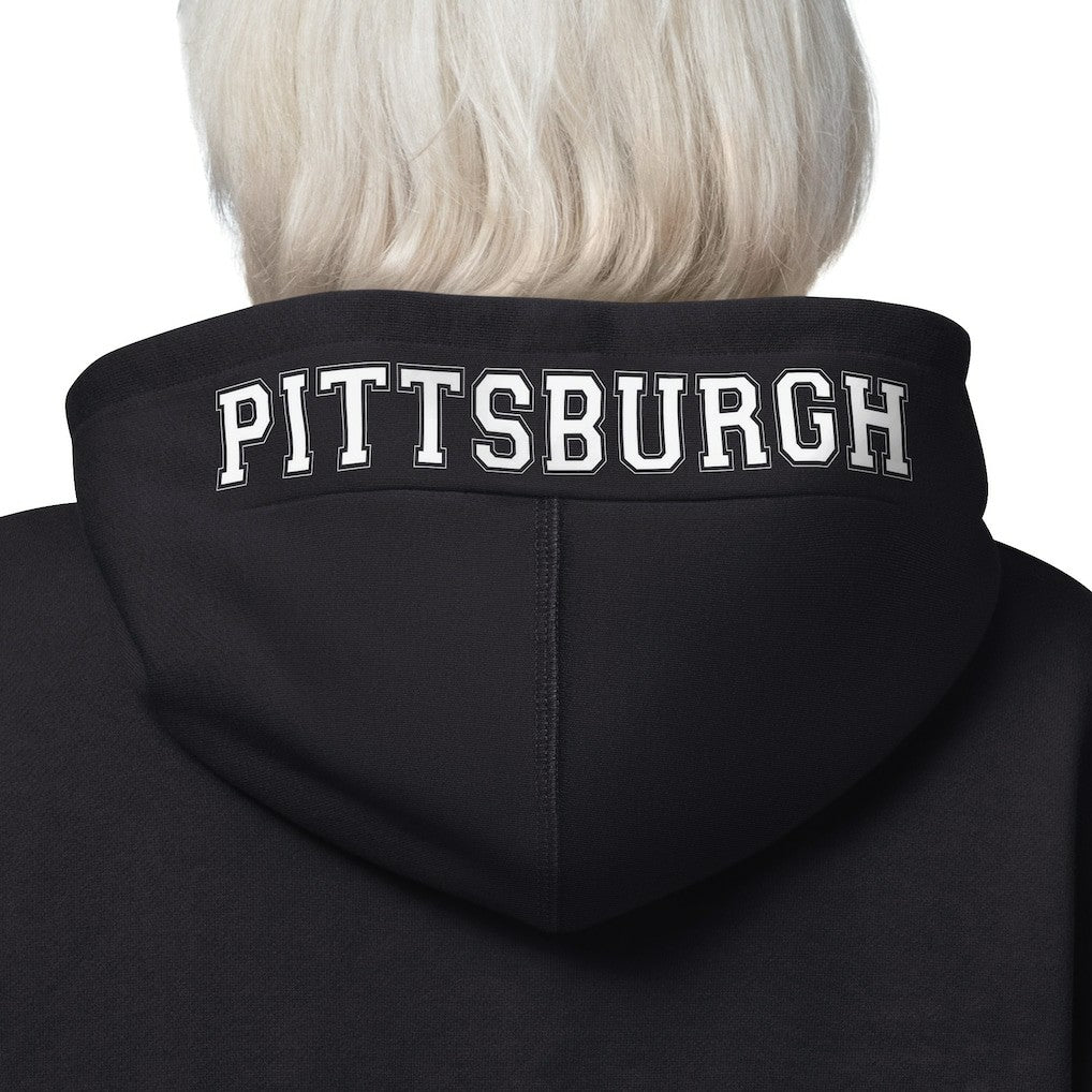 Pittsburgh Steelers Starter Women's 4th Down Full-Zip Hoodie - Black Hoodies